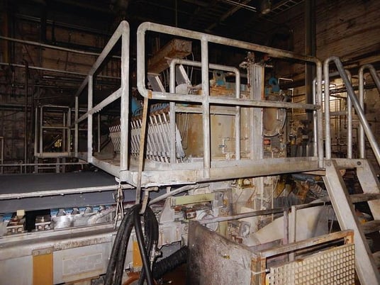 Beloit, 134" foundrinier paper machine, 1000 FPM, 100 tons per day - Image 3