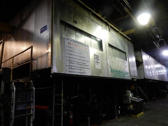 Beloit, 134" foundrinier paper machine, 1000 FPM, 100 tons per day - Image 10