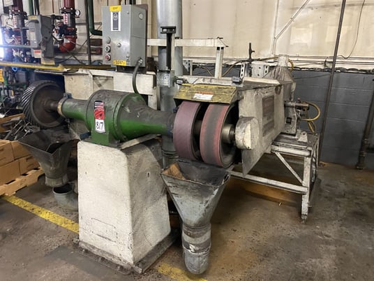 65" Setco #SPL, 2 spindle, single speed, polishing lathe, 7 HP motor, 1-1/2" arbor, 12" L btw flanges, #160068 - Image 2