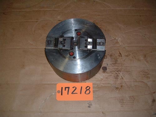 10" Cushman #2162110D06B, 2-jaw power chuck, steel body, plain back - Image 2