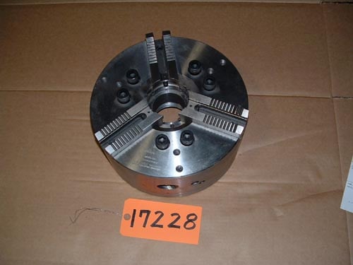 12" Cushman #1059012-A08C-U-01051, 3-jaw power chuck, A-8 back - Image 1