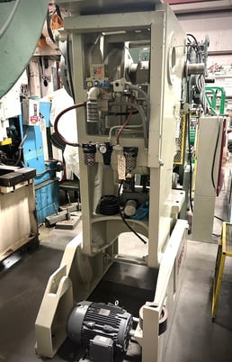 45 Ton, Bliss #C-45, OBI press, 3" stroke, 11.25" Shut Height, 29.5" x18" bed, 3" adj, air clutch & brake - Image 2