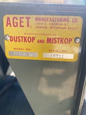 Aget #11C51-D2-Dustkop, dust collector, 6" inlet, 1.5 HP, #5974 - Image 4
