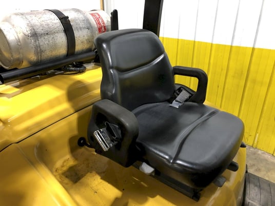 10000 lb. Yale #GLP-120, LP gas forklift, side shift, solid tires - Image 7