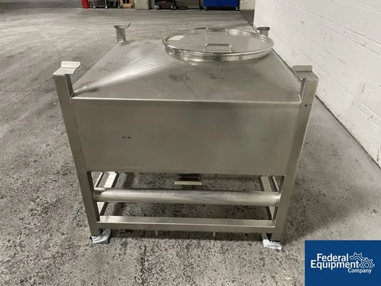 17.65 cu.ft., LB Bohle #TC 500, stainless steel bin, 500 Liter, stackable design, one bottom with manual valve - Image 4