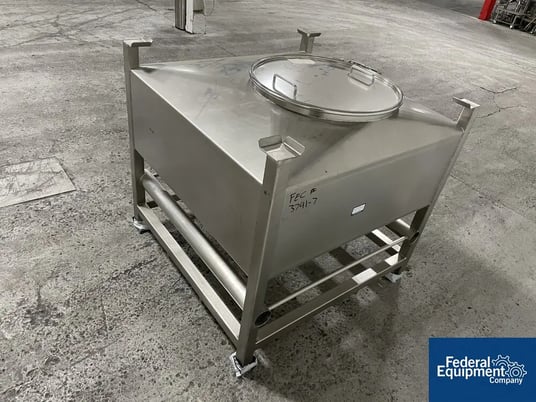 17.65 cu.ft., LB Bohle #TC 500, stainless steel bin, 500 Liter, stackable design, one bottom with manual valve - Image 5