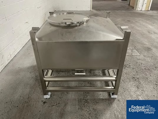 17.65 cu.ft., LB Bohle #TC 500, stainless steel bin, 500 Liter, stackable design, one bottom with manual valve - Image 6