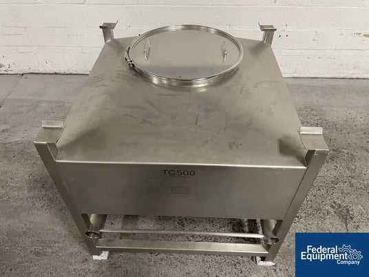 17.65 cu.ft., LB Bohle #TC 500, stainless steel bin, 500 Liter, stackable design, one bottom with manual valve - Image 7