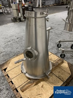 Glatt #GPCG5, Wurster insert, stainless steel, 9" Wurster column on cart, w/ expansion chamber - Image 4