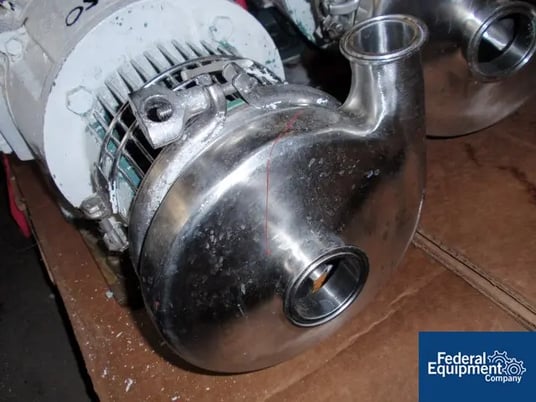 Tri-Clover #C216MD21T-S, Centrifugal pump, Stainless Steel, 2" x 1.5", 7.5 hp, 230/460 volt, 3505 RPM motor - Image 2