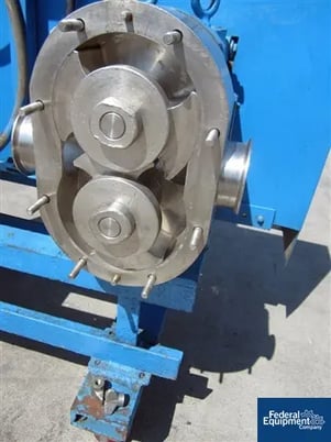 Waukesha, rotary lobe pump, Stainless Steel, 10 HP motor - Image 2