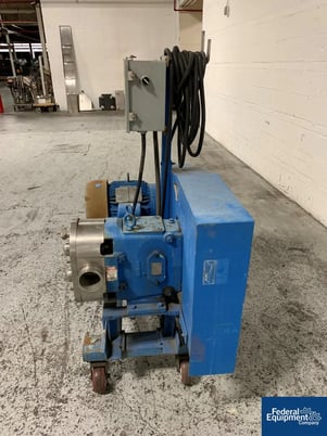 Waukesha, rotary lobe pump, Stainless Steel, 10 HP motor - Image 3