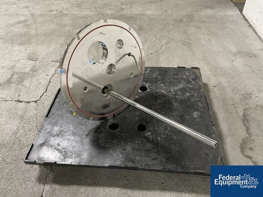 Tank lid, 24" inner diameter tank, Stainless Steel, 0.55kW, 230 volts, 30" shaft - Image 2