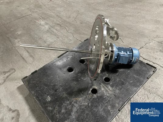 Tank lid, 24" inner diameter tank, Stainless Steel, 0.55kW, 230 volts, 30" shaft - Image 3
