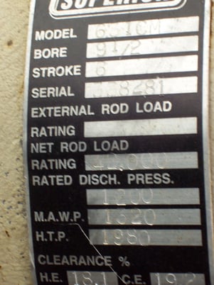 9.5" Bore, Superior, Compressor Cylinder - Image 3