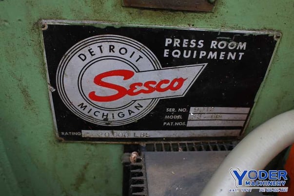 20000 lb. Sesco #33-66, motorized coil reel, 26" width, 60" outside dimensions, 20"-28" ID, 5 HP, #74441 - Image 8