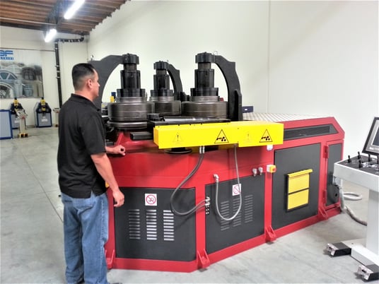 10" x 10" x .4" Tauring #Alpha-200, CNC angle bending roll, Alpha200CNCi, HE Device, 3 driven rolls, 24.1 HP - Image 1