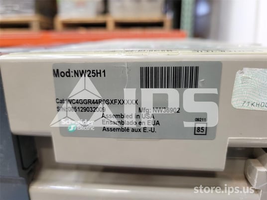 2500 Amps Square D Masterpact Nw25 H1 Mo/do Wc4ggr44r9sxfxxxxx 120 Volts AC Shunt Trip, Micrologic 6.0 Amps - Image 5