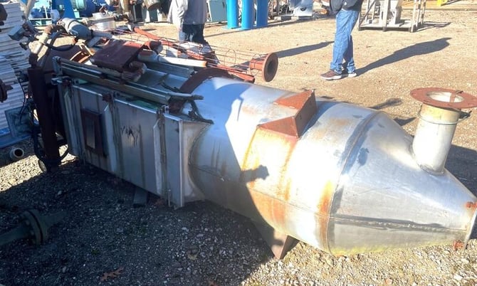 627 acfm Ultra Industries #CB-10-84, Stainless Steel, polymer blender filter collector - Image 1