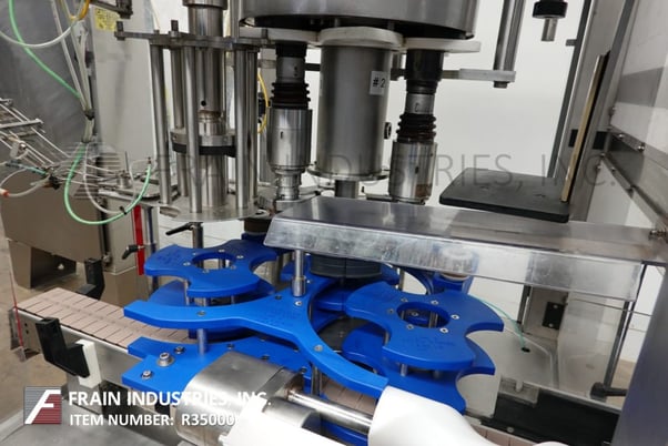 Zalkin, Stainless Steel, 3 head rotary chuck capper and feeder, rated from 16-40 containers per minute - Image 2