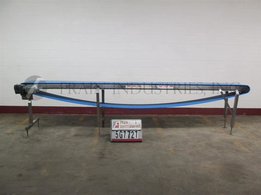 14-1/2" wide x 14.7' long, Span Tech #ST, Stainless Steel table top conveyor - Image 1