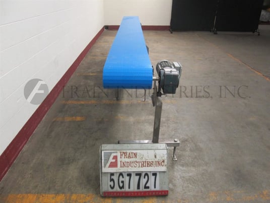 14-1/2" wide x 14.7' long, Span Tech #ST, Stainless Steel table top conveyor - Image 2