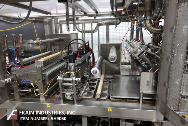 Holmatic / Oystar #OF-2340-Opti-Fil, automatic, 4-up, inline cup filler, roll stock film, die cutter, heat - Image 2