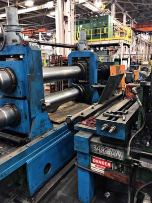 60" x 10" Paxson, slitting line, 60.7:1 gear reducer, 20" -24" hydraulic expansion - Image 3