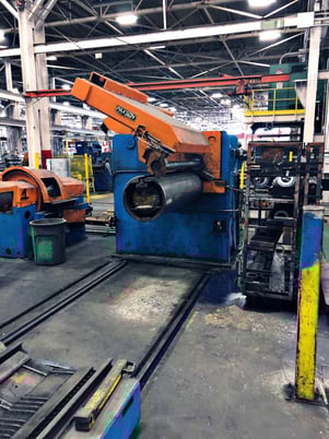 60" x 10" Paxson, slitting line, 60.7:1 gear reducer, 20" -24" hydraulic expansion - Image 8