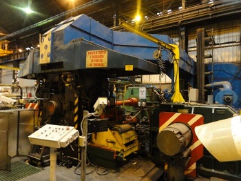 17" x 19.6" x 19.6" Loewy Robertson, 4 HI cold rolling mill, Carbon Steel, 5 ton coil weight, paper filter - Image 1