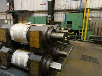 17" x 19.6" x 19.6" Loewy Robertson, 4 HI cold rolling mill, Carbon Steel, 5 ton coil weight, paper filter - Image 7
