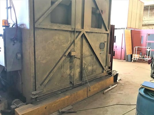 120" width x 185" D x 139" H Wheelabrator Modular Blast Room, dust collector, 2009 - Image 1