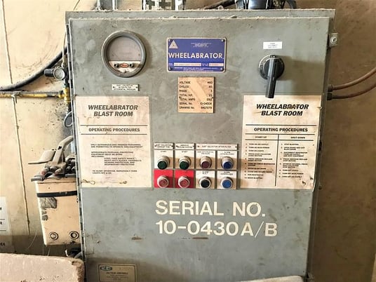 120" width x 185" D x 139" H Wheelabrator Modular Blast Room, dust collector, 2009 - Image 3