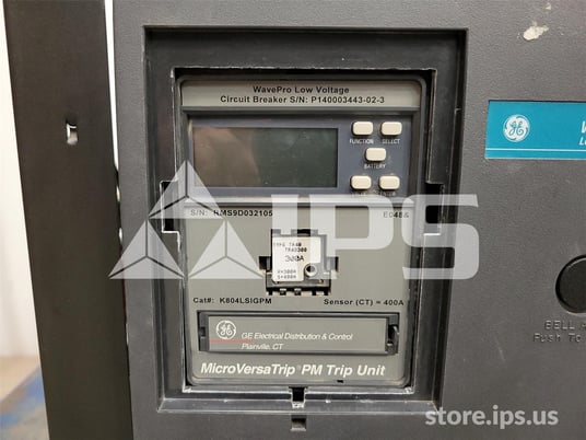 800 Amps GE Wpx-08 Mo/do We3ccq9x1xaxxbx 120 Volts AC Shunt Trip, Mvt Pm Lsig, 400 Amps Ct, 300 Amps Rp - Image 4