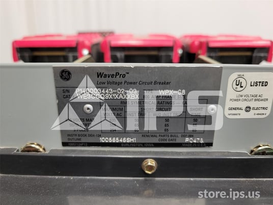 800 Amps GE Wpx-08 Mo/do We3ccq9x1xaxxbx 120 Volts AC Shunt Trip, Mvt Pm Lsig, 400 Amps Ct, 300 Amps Rp - Image 5