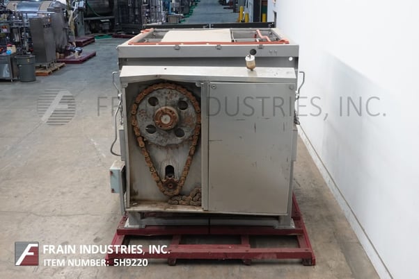 120 cu.ft. Blentech Corp #DM-34072-RVS, 304 Stainless Steel dual trough ribbon blender, (2) 20 HP chain to - Image 4