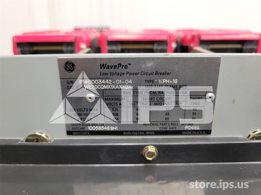 1600 Amps GE Wph-16 Mo/do We2gcqmx1xaxxbx 120 Volts AC Shunt Trip, Mvt Pm Lsig, 1600 Amps Ct, 1600 Amps Rp - Image 5