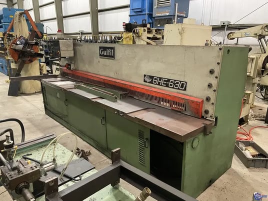 1/4" x 10' Guifil #GHE-630, hydraulic shear, 39.37" front operated power back gauge, 16-50 SPM, 1995 - Image 1