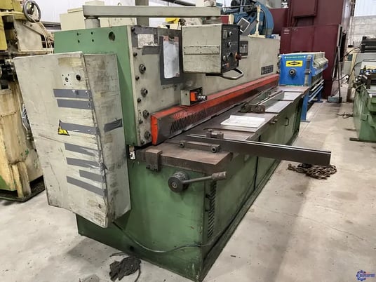 1/4" x 10' Guifil #GHE-630, hydraulic shear, 39.37" front operated power back gauge, 16-50 SPM, 1995 - Image 3