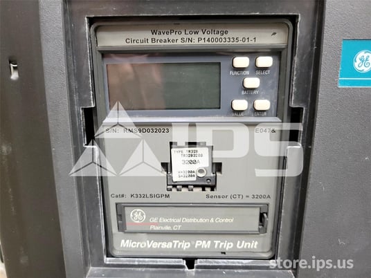 3200 Amps GE Wps-32 Mo/do We1lcqsx1xaxxbx 120 Volts AC Shunt Trip, Mvt Pm Lsig, 3200 Amps Ct, 3200 Amps Rp - Image 4