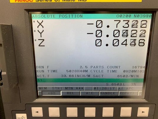 Sharp #SV-2414S-IF, CNC vertical machining center, 10 automatic tool changer, 24" X, 14" Y, 18" Z, 10000 RPM - Image 6