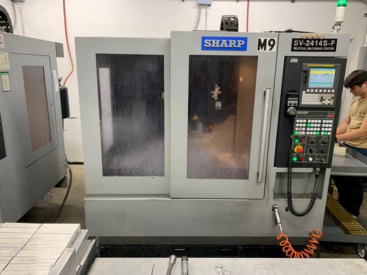 Sharp #SV-2414S-IF, CNC vertical machining center, 10 automatic tool changer, 24" X, 14" Y, 18" Z, 10000 RPM - Image 7