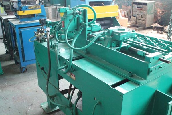 18" x .125" Coe Press Equipment #CF325, zig zag style air feed, right to left, 18" stroke, 1986, #74603 - Image 6