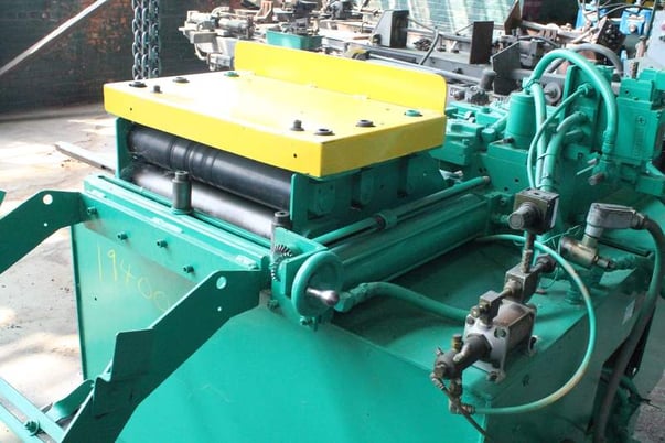 18" x .125" Coe Press Equipment #CF325, zig zag style air feed, right to left, 18" stroke, 1986, #74603 - Image 8