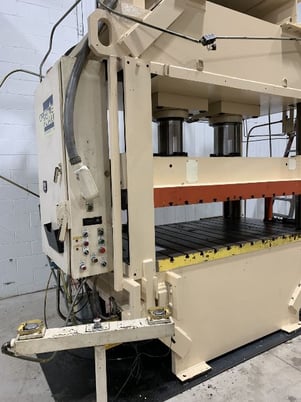 300 Ton, Schuler #4-CP-300, 4-post, 6" stroke, 20" daylight, 74" x 52" bed, AB SLC, floor standing - Image 4