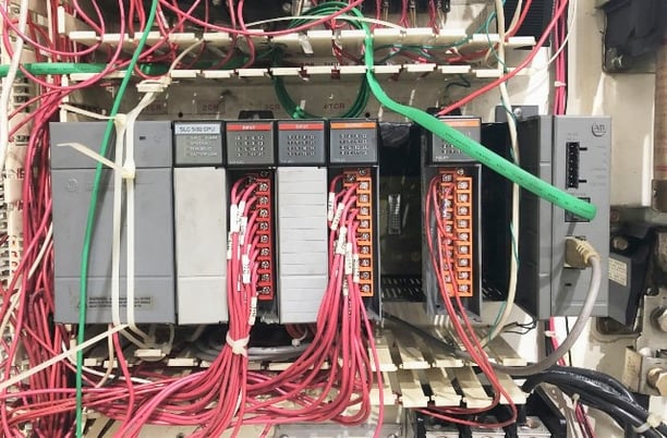 300 Ton, Schuler #4-CP-300, 4-post, 6" stroke, 20" daylight, 74" x 52" bed, AB SLC, floor standing - Image 6