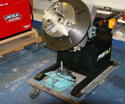 500 lb. Profax #WP-500, welding positioner, 3-jaw 12" chuck, R/F foot pedal, new & used - Image 1