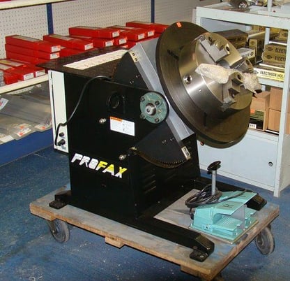 500 lb. Profax #WP-500, welding positioner, 3-jaw 12" chuck, R/F foot pedal, new & used - Image 2