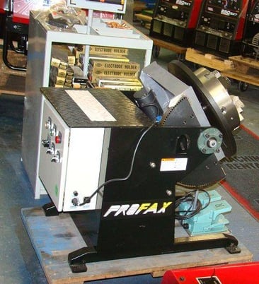 500 lb. Profax #WP-500, welding positioner, 3-jaw 12" chuck, R/F foot pedal, new & used - Image 3