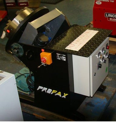 500 lb. Profax #WP-500, welding positioner, 3-jaw 12" chuck, R/F foot pedal, new & used - Image 4